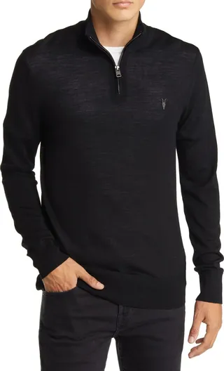 Mode Quarter Zip Merino Wool Sweater