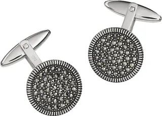 Round Marcasite Cufflinks