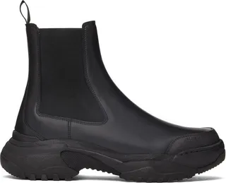 GmbH Black Sprayed Chelsea Boots