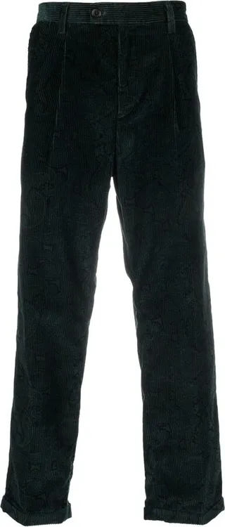Corduroy Straight-Leg Trousers