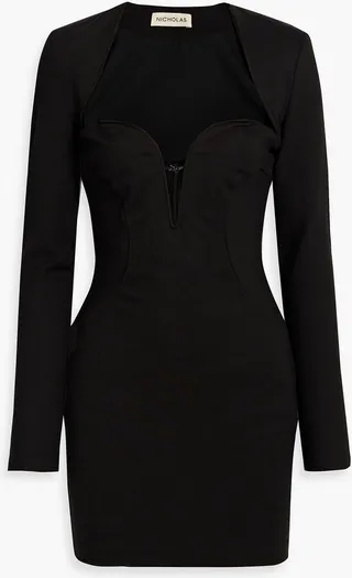 Samea cutout cady mini dress