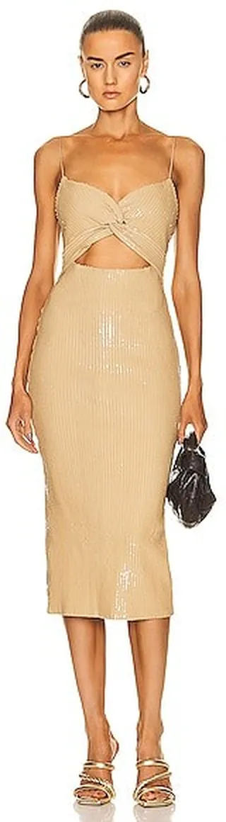 retrofete Sariah Dress in Nude
