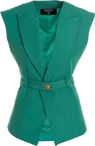Balmain Sleeveless Tailored Jacket