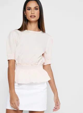 Shirred Waist Top