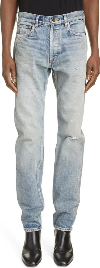Distressed Relaxed Fit Jeans