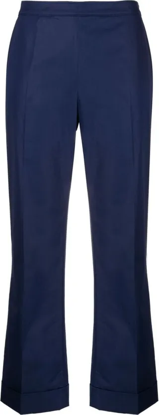 Cropped Flared Trousers
