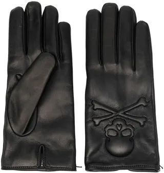 Cashmere-Lined Leather Gloves