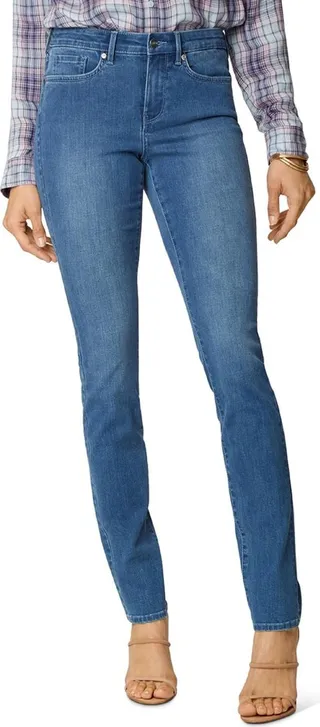 Petites Alina Womens Straight Ankle Jeggings