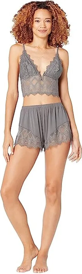 Cosabella Allure Sleep Cami Boxer PJ Set (Odisha Grey) Women's Pajama Sets