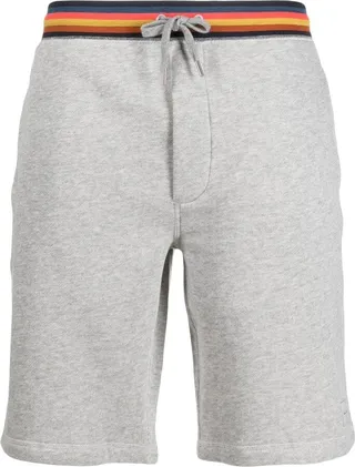 Striped-Waist Sweatshorts