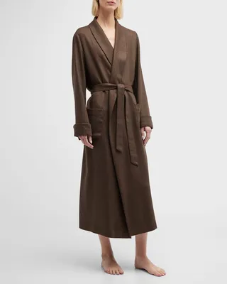 Long Cashmere & Alpaca Robe