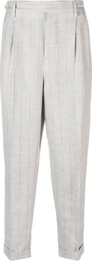 Cropped Tailored Trousers