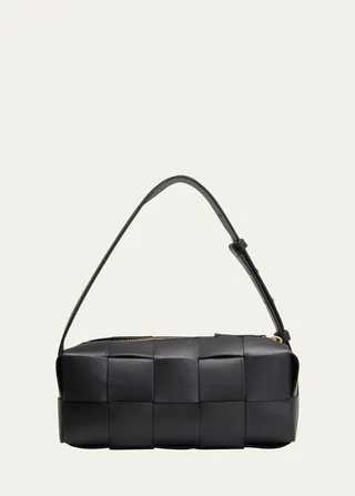Brick Cassette Small Intrecciato Shoulder Bag