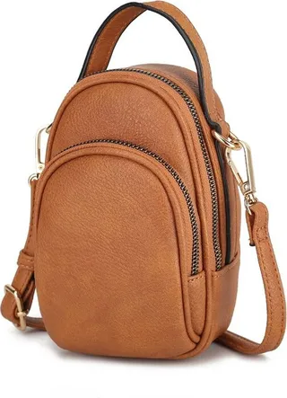 MKF Collection by Mia K Claire Small Crossbody Handbag - Brown