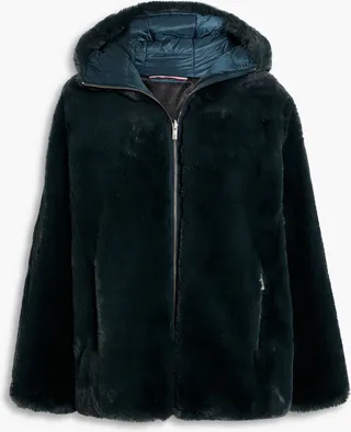 Mongie faux fur hooded jacket