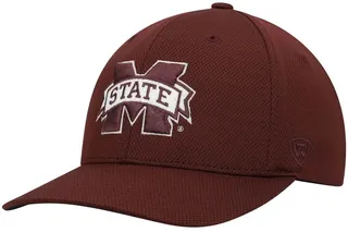 Men's Top of The World Maroon Mississippi State Bulldogs Reflex Logo Flex Hat