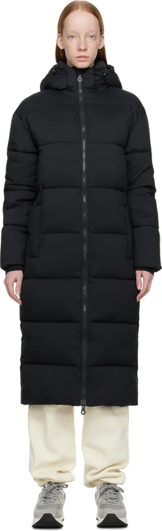Girlfriend Collective Black Long Puffer Coat