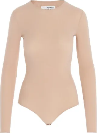 Maison Margiela Long-Sleeve Jersey Bodysuit