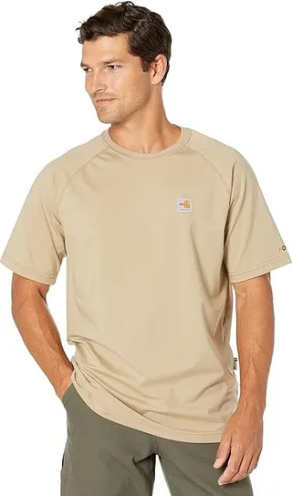 Carhartt Flame-Resistant Force Short Sleeve T-Shirt (Khaki) Men's Clothing