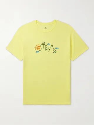 Sunrise Equi-Tee Logo-Print Cotton-Blend Jersey T-Shirt