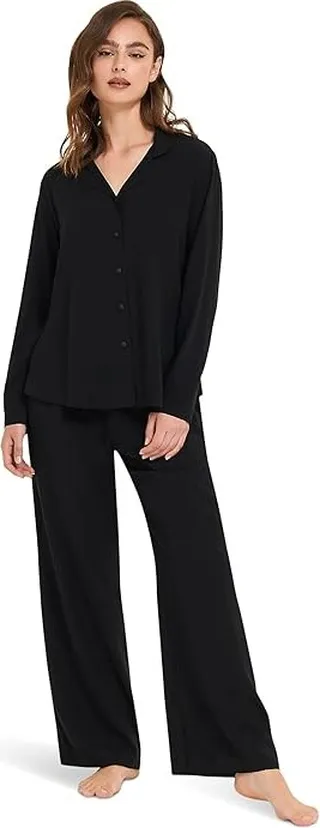 BLUEBELLA Tarcon Long Pyjama Set (Black) Women's Pajama Sets
