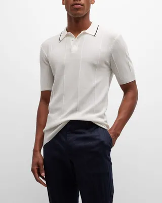 Men's Maranon Waffle-Knit Polo Shirt