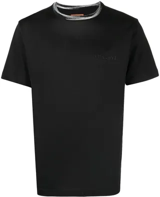 logo embroidered cotton T-shirt