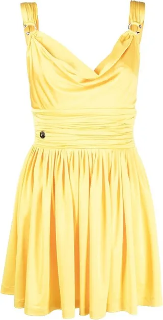 Gathered Waist Mini Dress