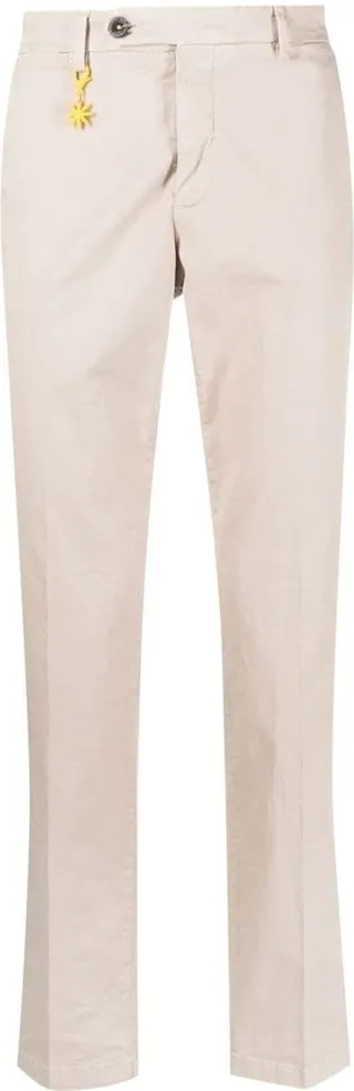 Straight-Leg Cotton Trousers