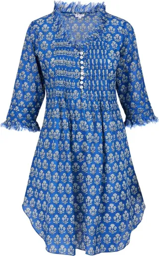 At Last... - Cotton Annabel Tunic Royal Blue Berry