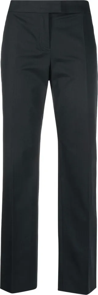 High-Waisted Straight-Leg Trousers