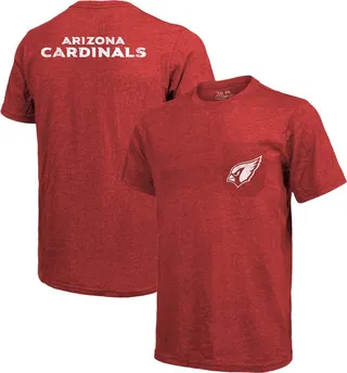 Arizona Cardinals Tri-Blend Pocket T-shirt - Cardinal