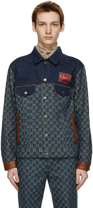 Gucci Indigo GG Denim Jacket