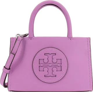 Handbag with embossed logo on the front