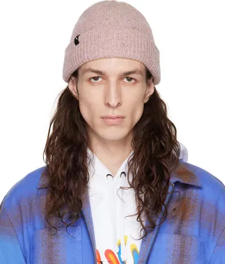 Saturdays NYC Purple Speckled Beanie