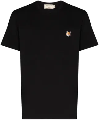 embroidered fox head T-shirt