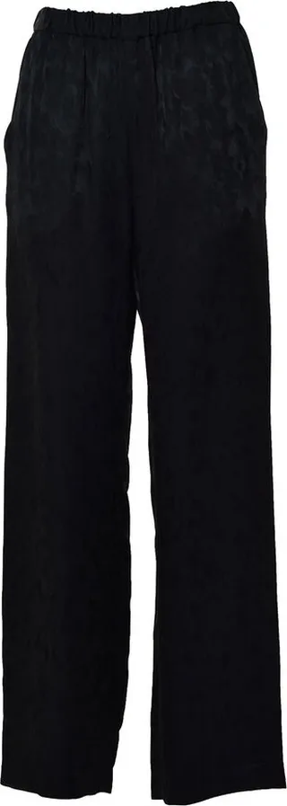 MSGM Elasticated Waistband Straight-Leg Satin Trousers