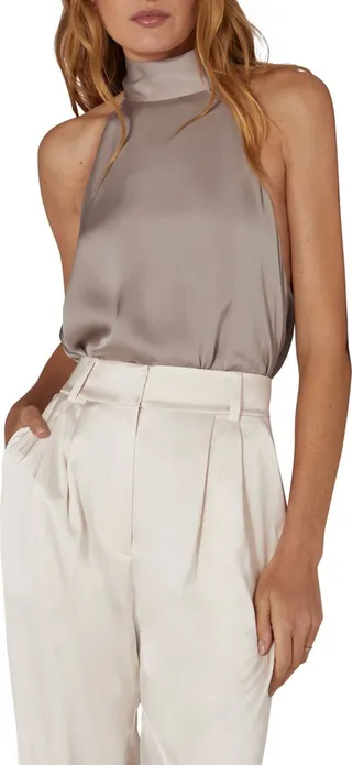 Open Back Halter Top