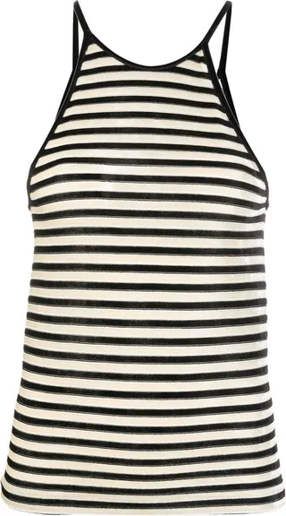 Halterneck Striped Top