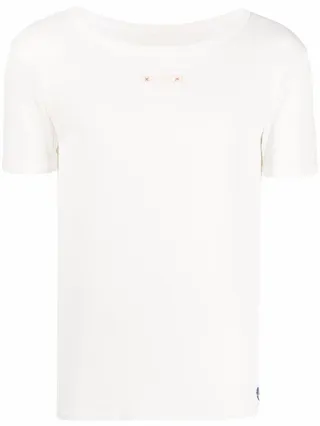 perforated four-stitch T-shirt