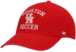 Men's Red Houston Cougars Arch Soccer Adjustable Hat