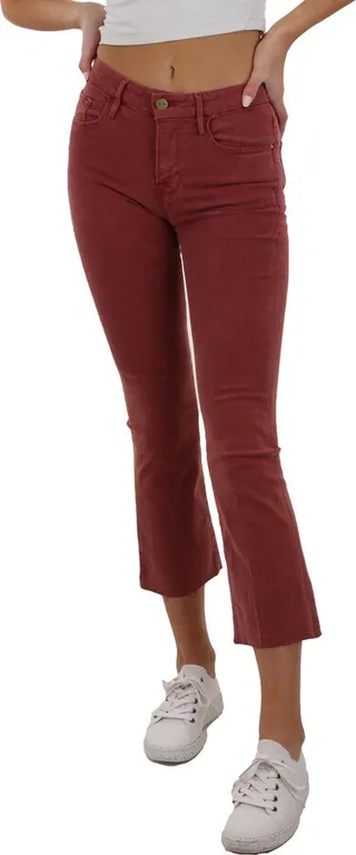 Le Crop Womens Mid-Rise Mini Bootcut Jeans