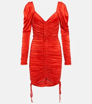Ruched minidress