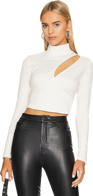 Cutout Turtleneck