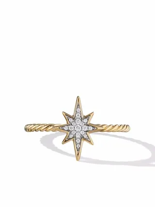 18kt yellow gold North Star diamond ring