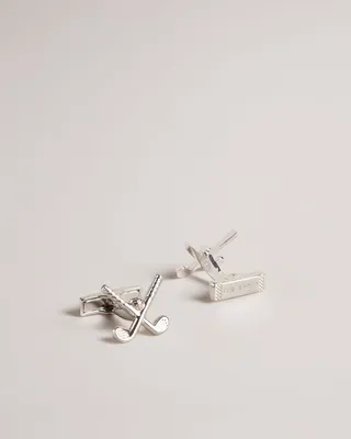 Golf Cufflinks in Silver