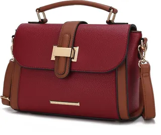 Willa Color-Block Vegan Leather Women’s Shoulder Bag