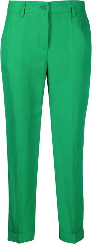 Pressed-Crease Cropped Trousers