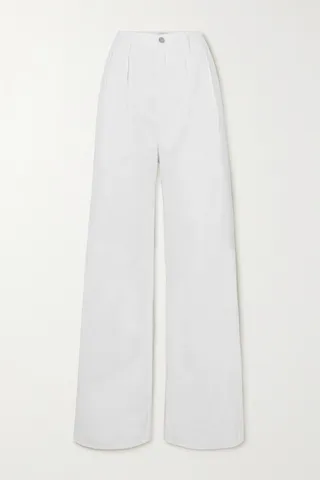 Citizens of Humanity - Maritzy Pleated Organic Boyfriend Jeans - Cream