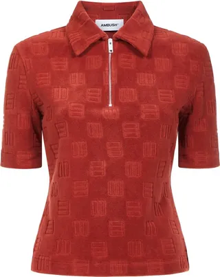 Ambush Monogram Short-Sleeved Polo Shirt